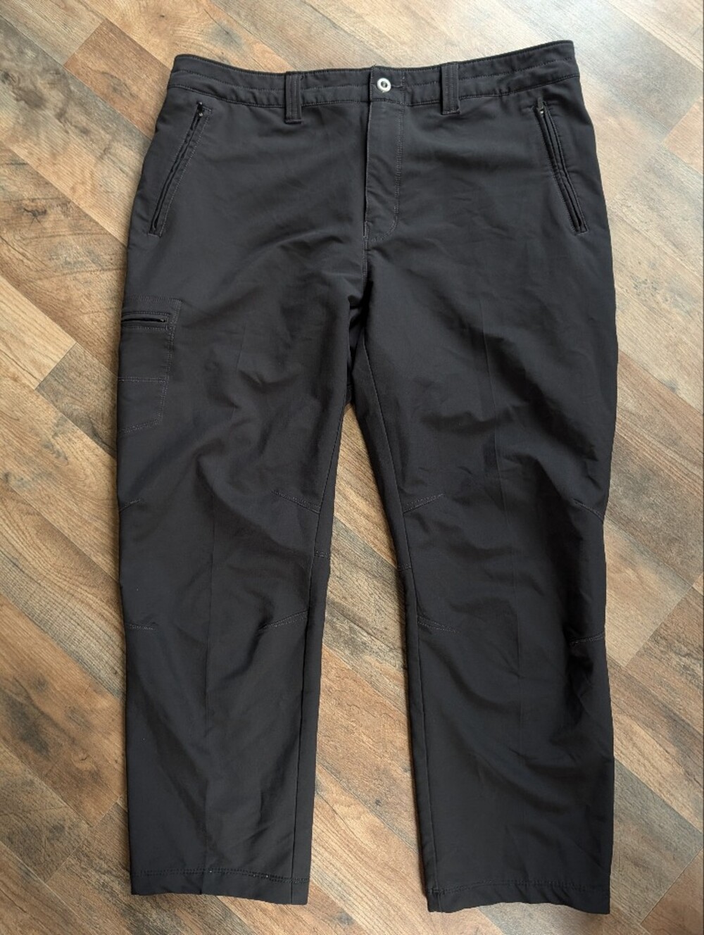 Patagonia Men's 40 Black Stretch Technical Hiking Outdoor Pants Zip Pockets